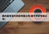 国内最有潜力的区块链公司[最牛的区块链公司]